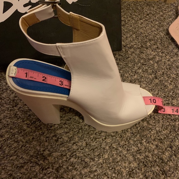 (SOLD) Public Desire White Platform Heels - Picture 11 of 12